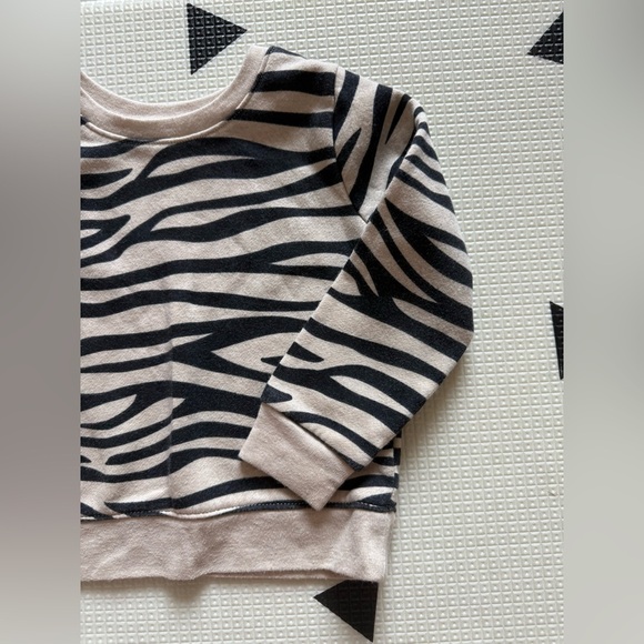 Garanimals|Baby girl,toddler Zebra Print crewneck sweatshirt,24 months•••Boho - Picture 1 of 6